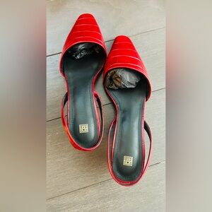 Toteme Red Slingback Kitten heels
